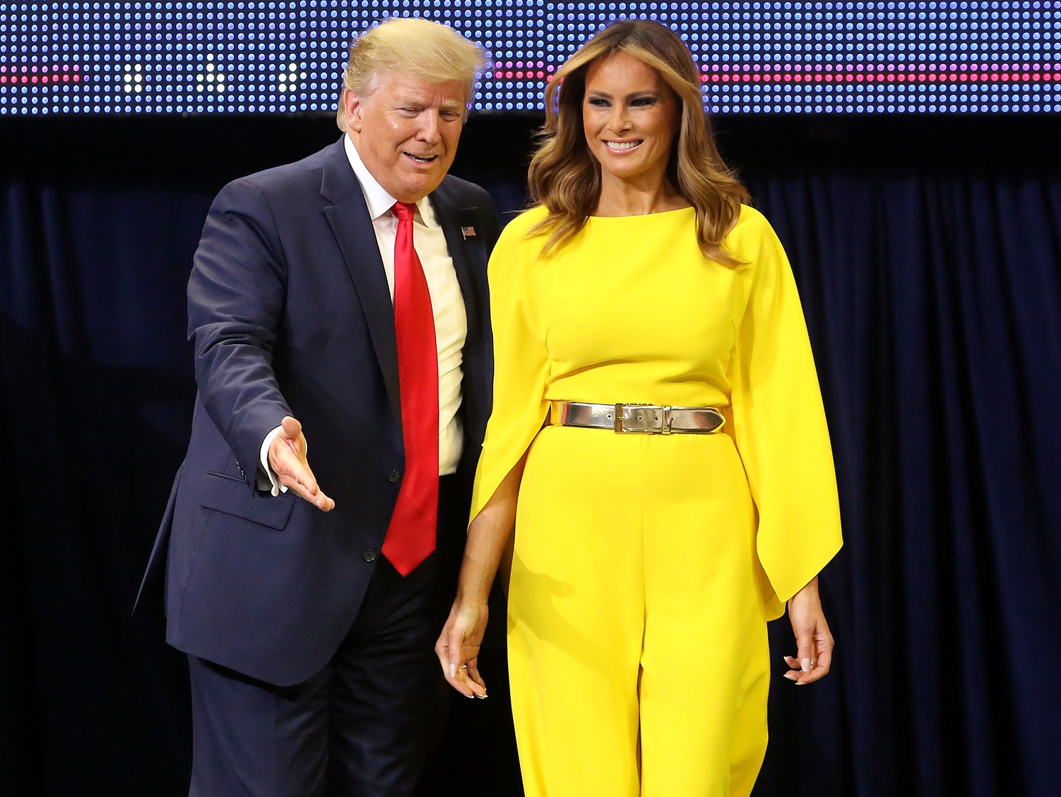 Дональд и Мелания Трамп прилетели в Орландо