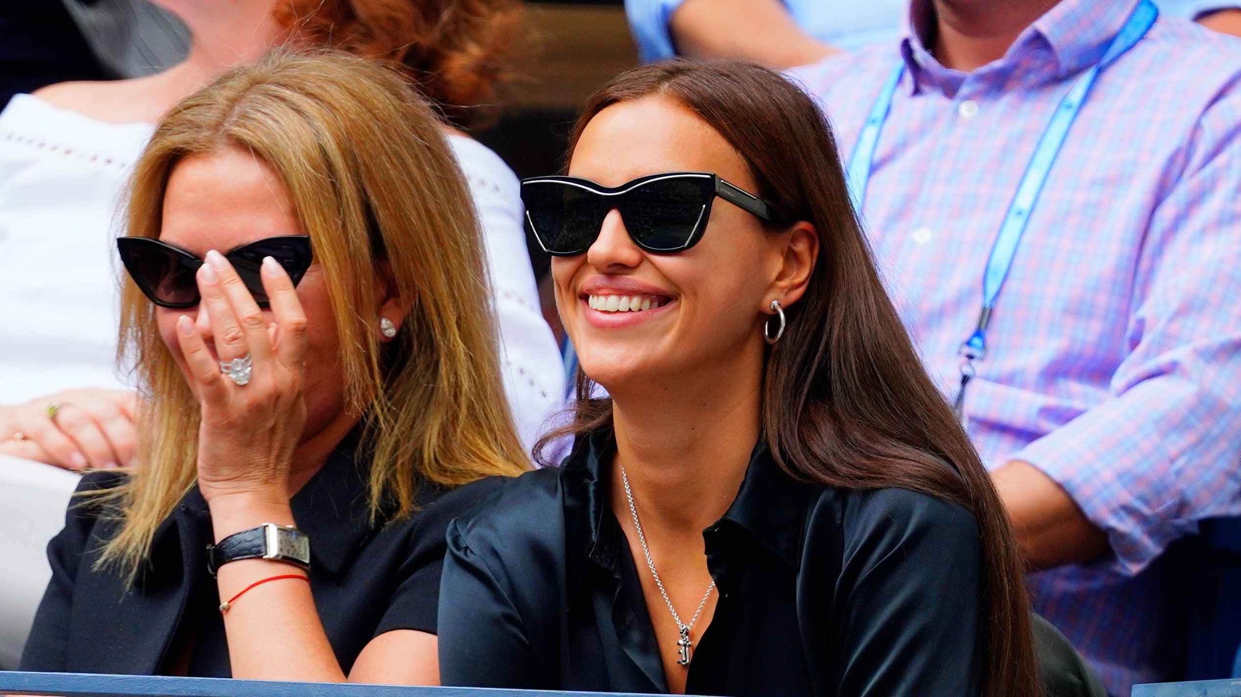 Ирина Шейк Ума Турман и другие зрители мужского финала турнира US Open