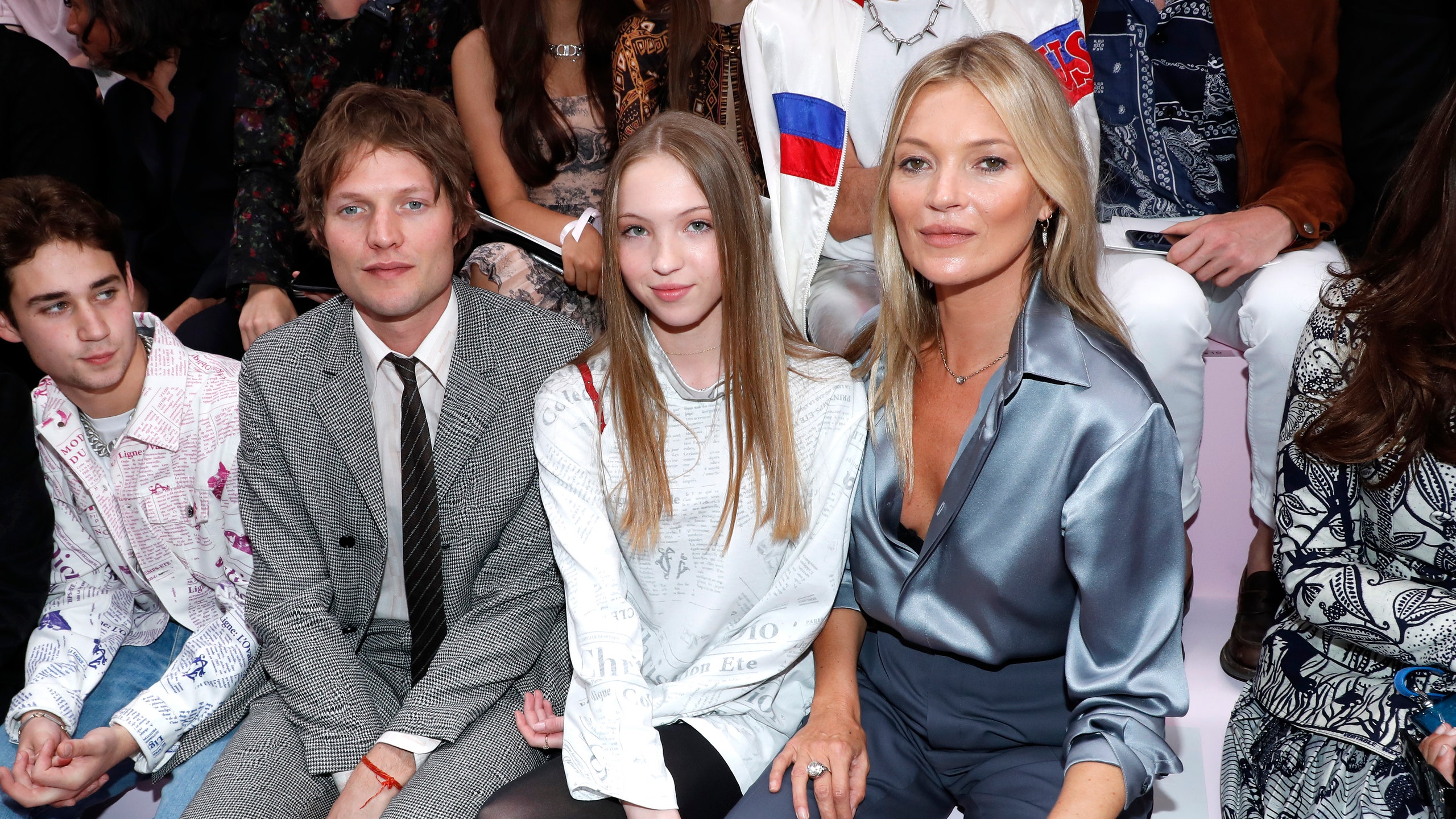 Кейт Мосс Наталья Водянова и другие гости показа Dior Homme