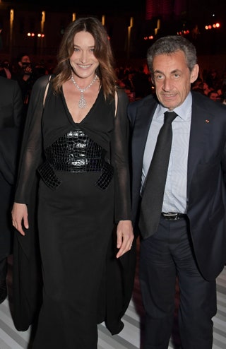 Карла Бруни вnbspукрашениях Bvlgari иnbspНиколя Саркози.