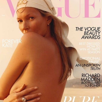 Кейт Мосс в 40-й раз появилась на обложке британского Vogue