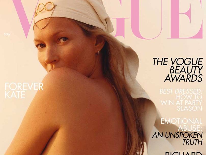 Кейт Мосс в 40-й раз появилась на обложке британского Vogue