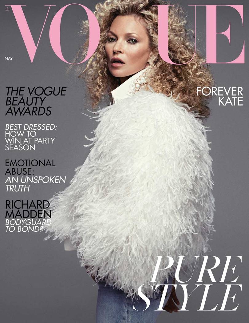 Кейт Мосс в 40й раз появилась на обложке британского Vogue