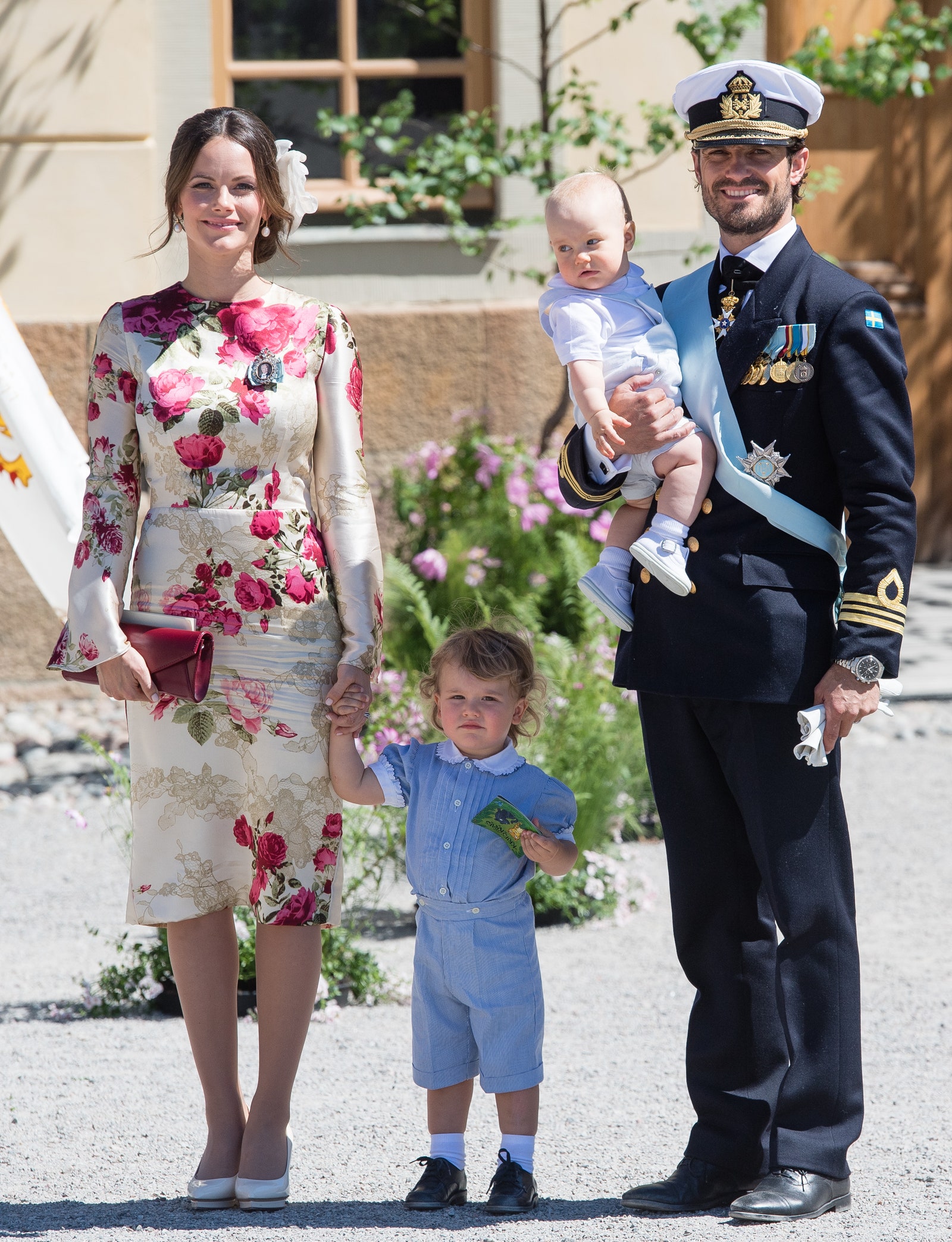 Принцесса София и принц КарлФилипп с сыновьями принцем Александром и принцем Даниэлем