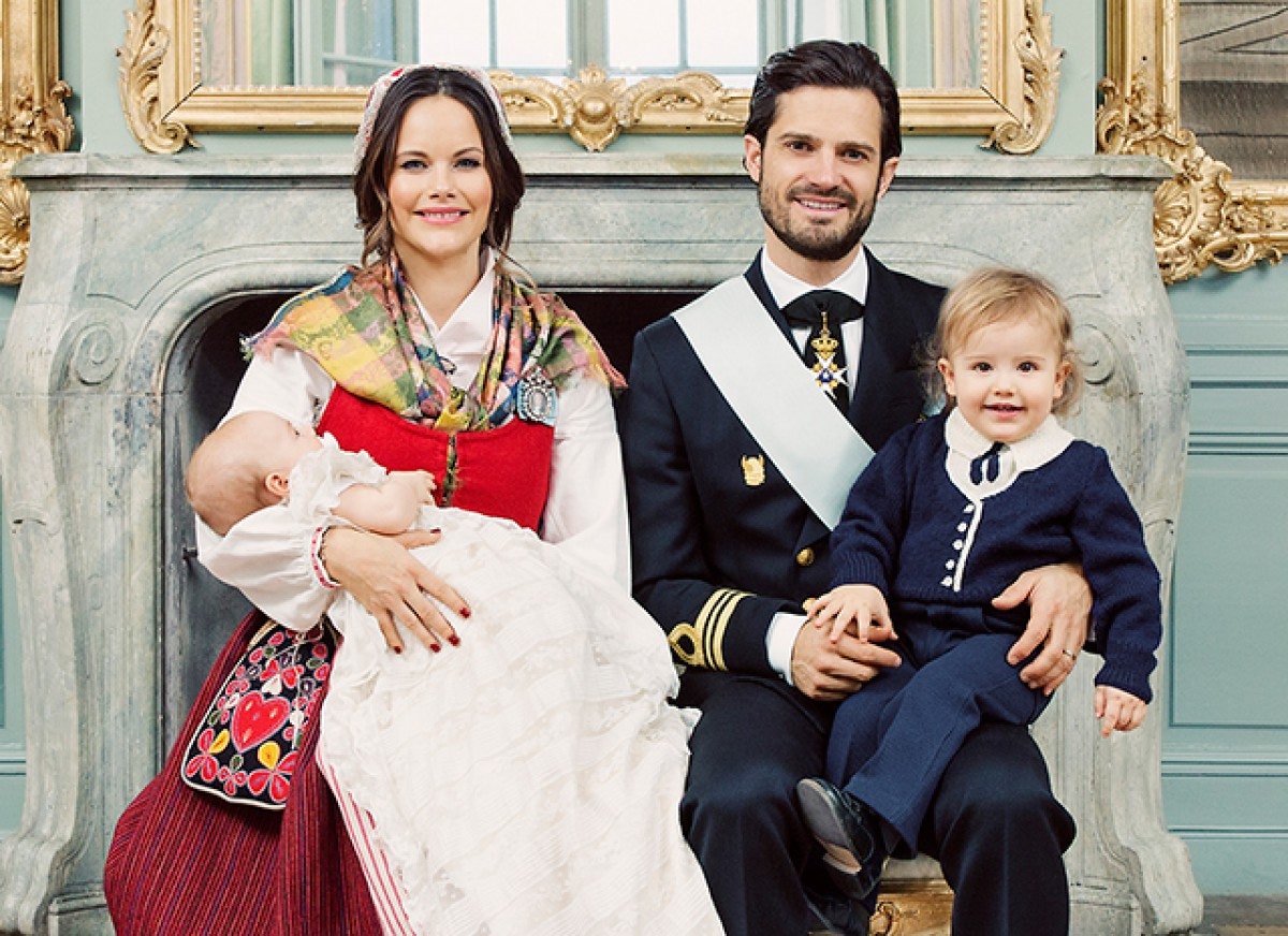 Принцесса София и принц КарлФилипп с сыновьями принцем Александром и принцем Даниэлем