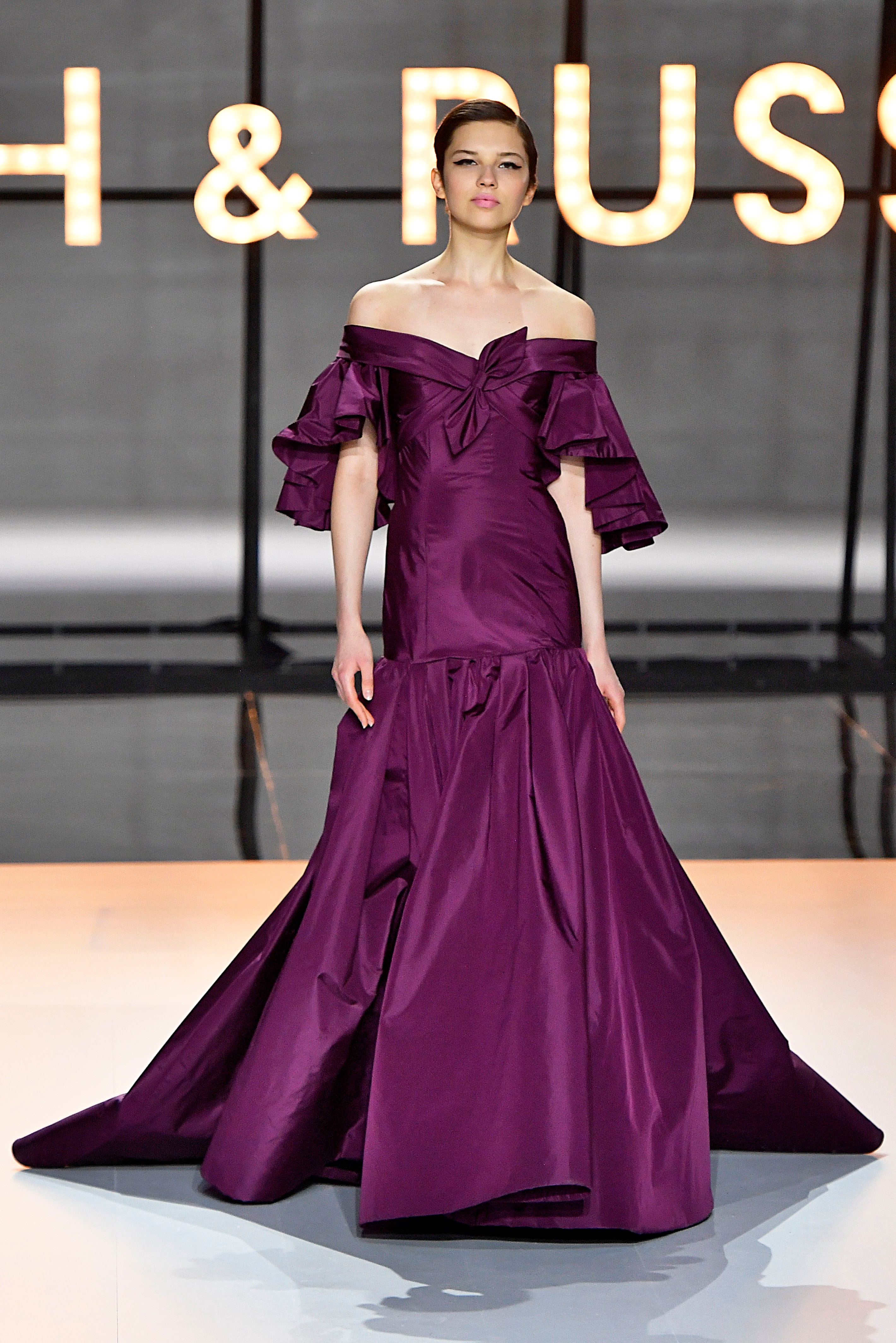 ralph and russo purple dress