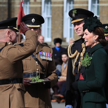 Кейт Миддлтон и принц Уильям на параде в честь Дня святого Патрика