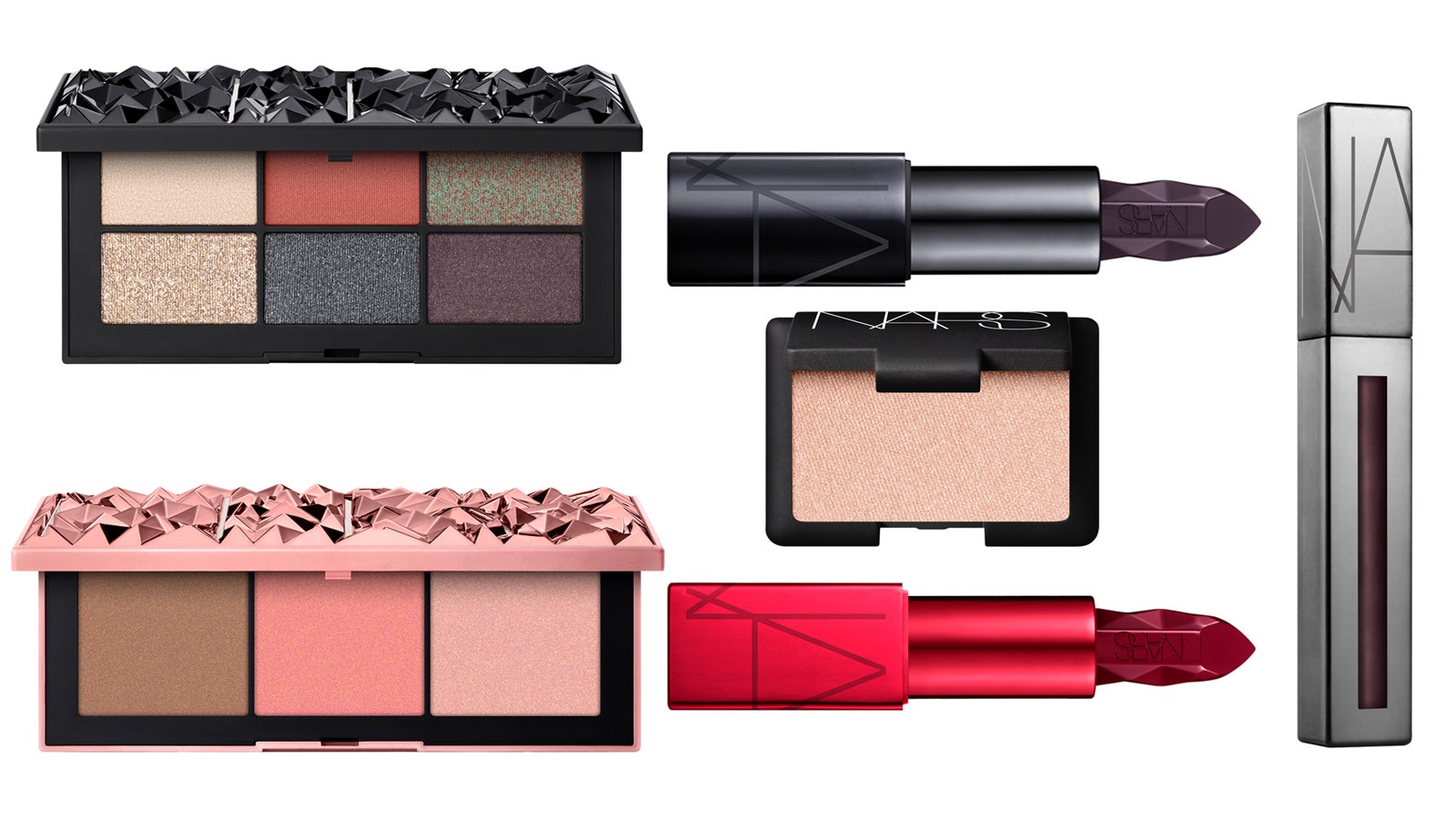 Палетка теней Provocateur Eyeshadow Palette 4100 руб. Помада Spiked Audacious Lipstick оттенки Nancy и Siouxsie 2050...