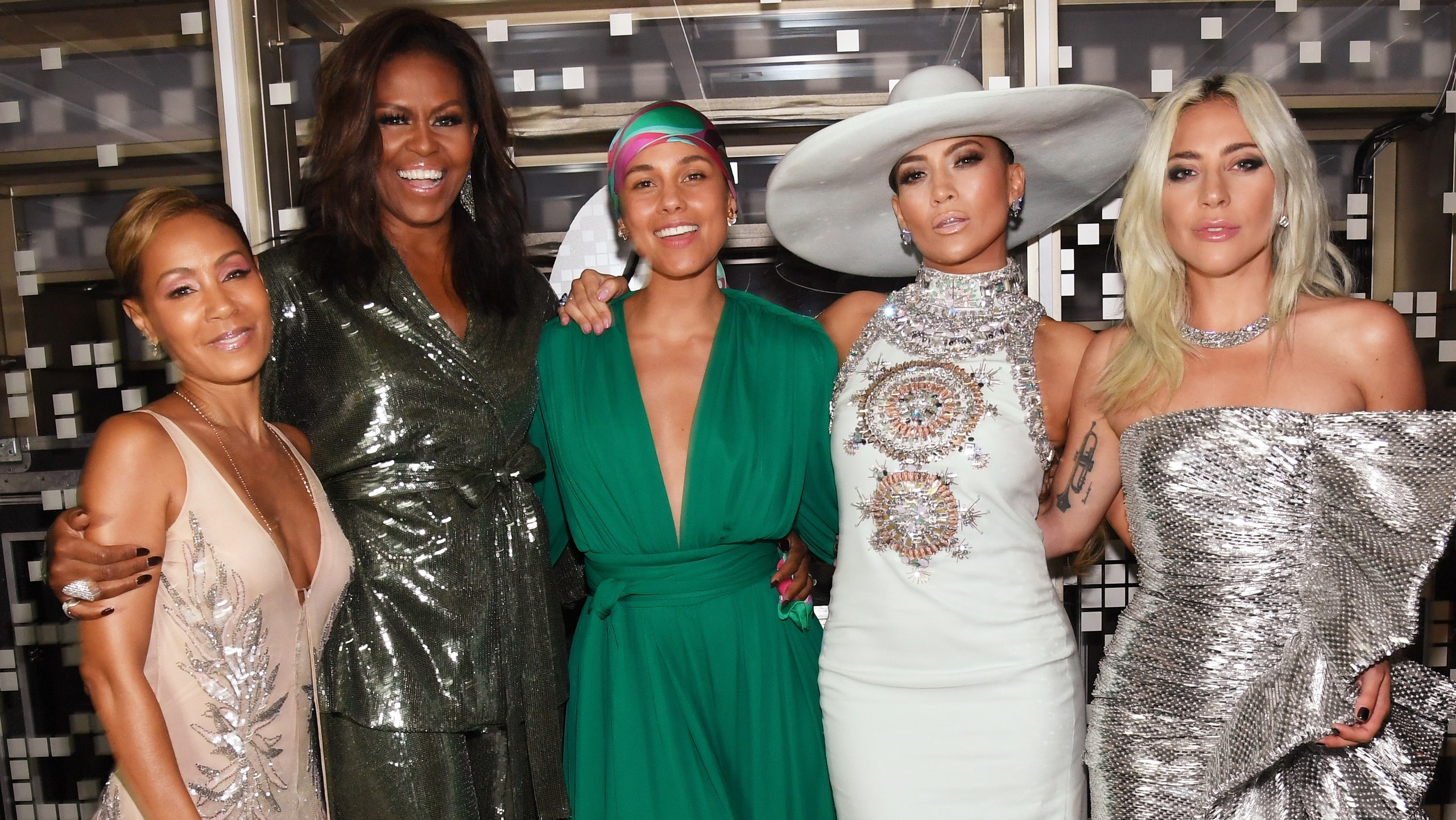 Мишель Обама Дженнифер Лопес Леди Гага и другие гости на церемонии «Грэмми»  2019