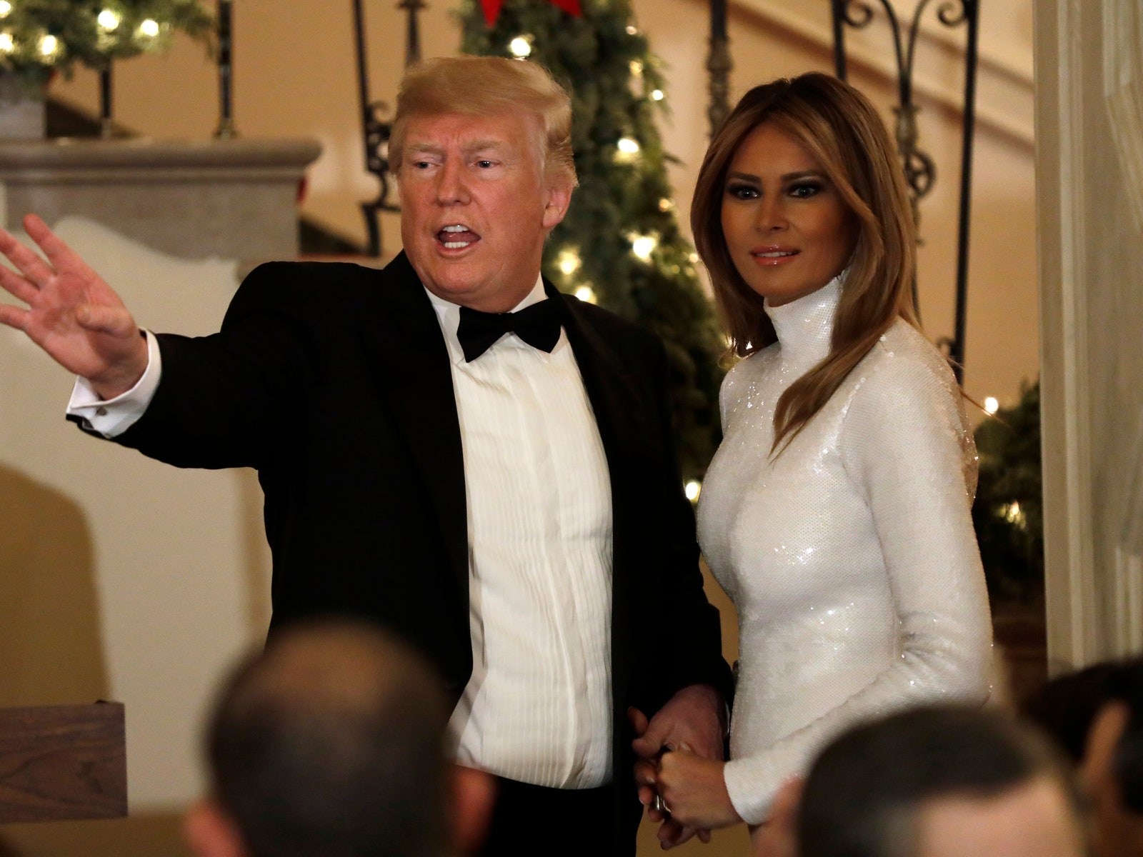Дональд и Мелания Трамп на рождественском балу Конгресса