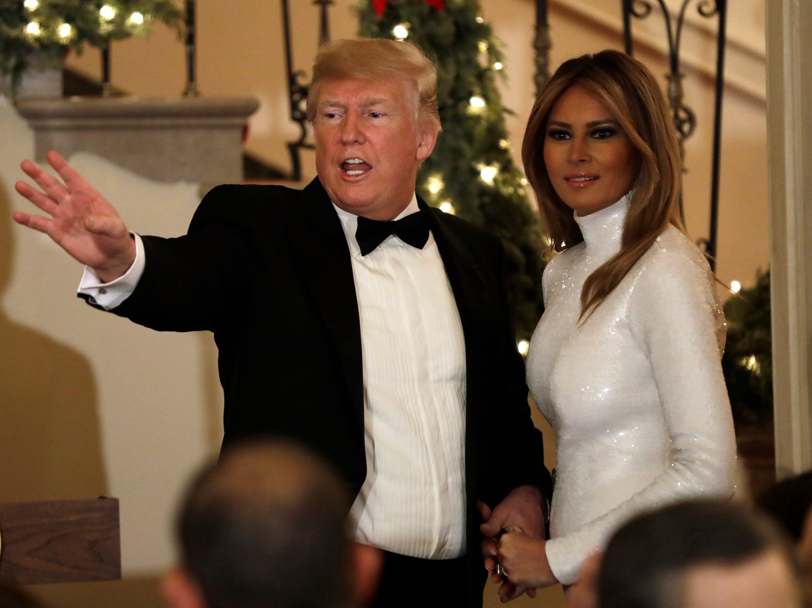 Дональд и Мелания Трамп на рождественском балу Конгресса