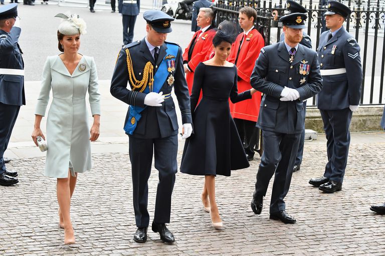 Кейт Миддлтон принц Уильям Меган Маркл  принц Гарри 2018.
