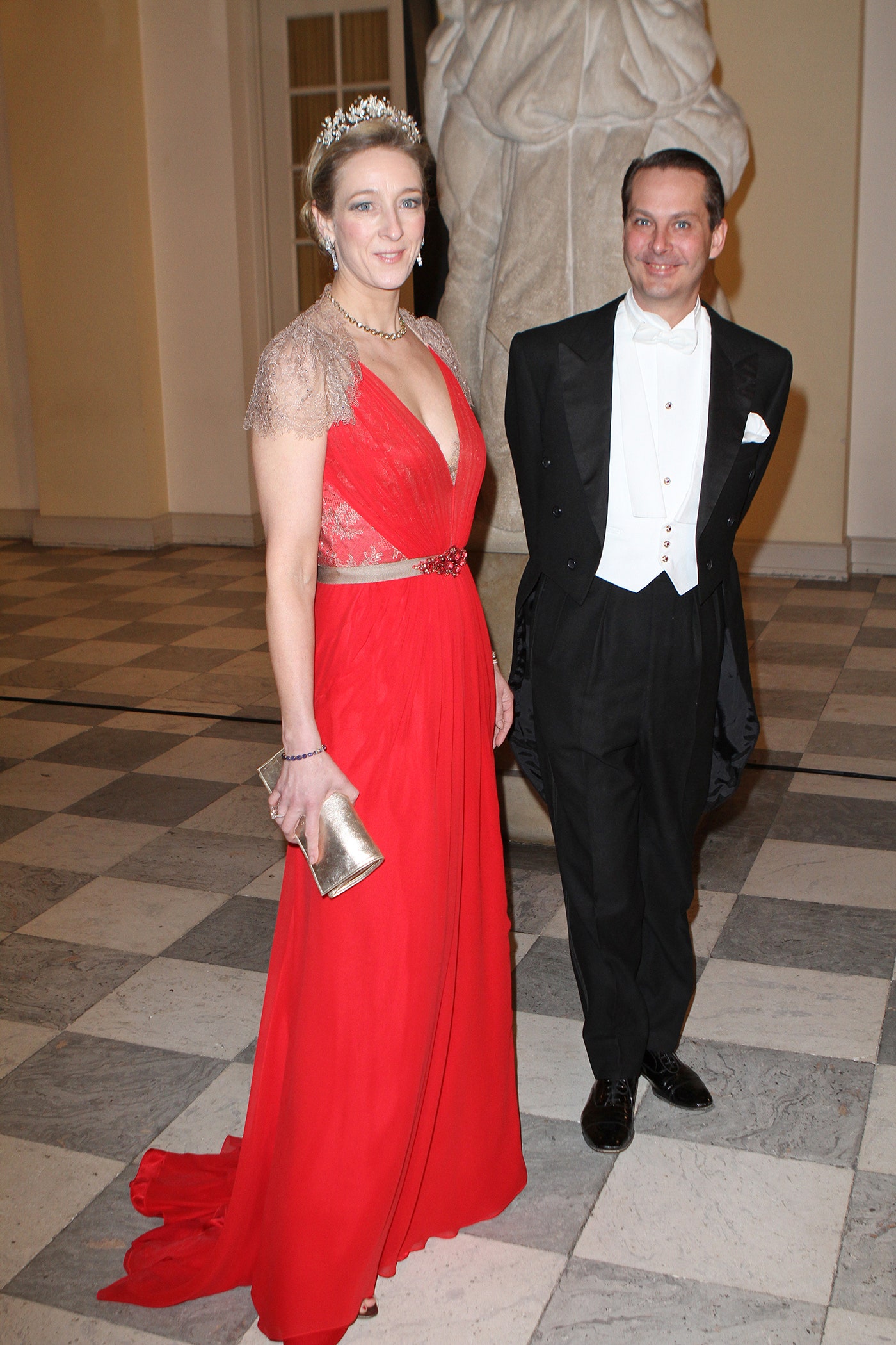 Принцесса Дании Александра и граф Джефферсон фон Пфейль унд КлейнЭльгут январь 2012
