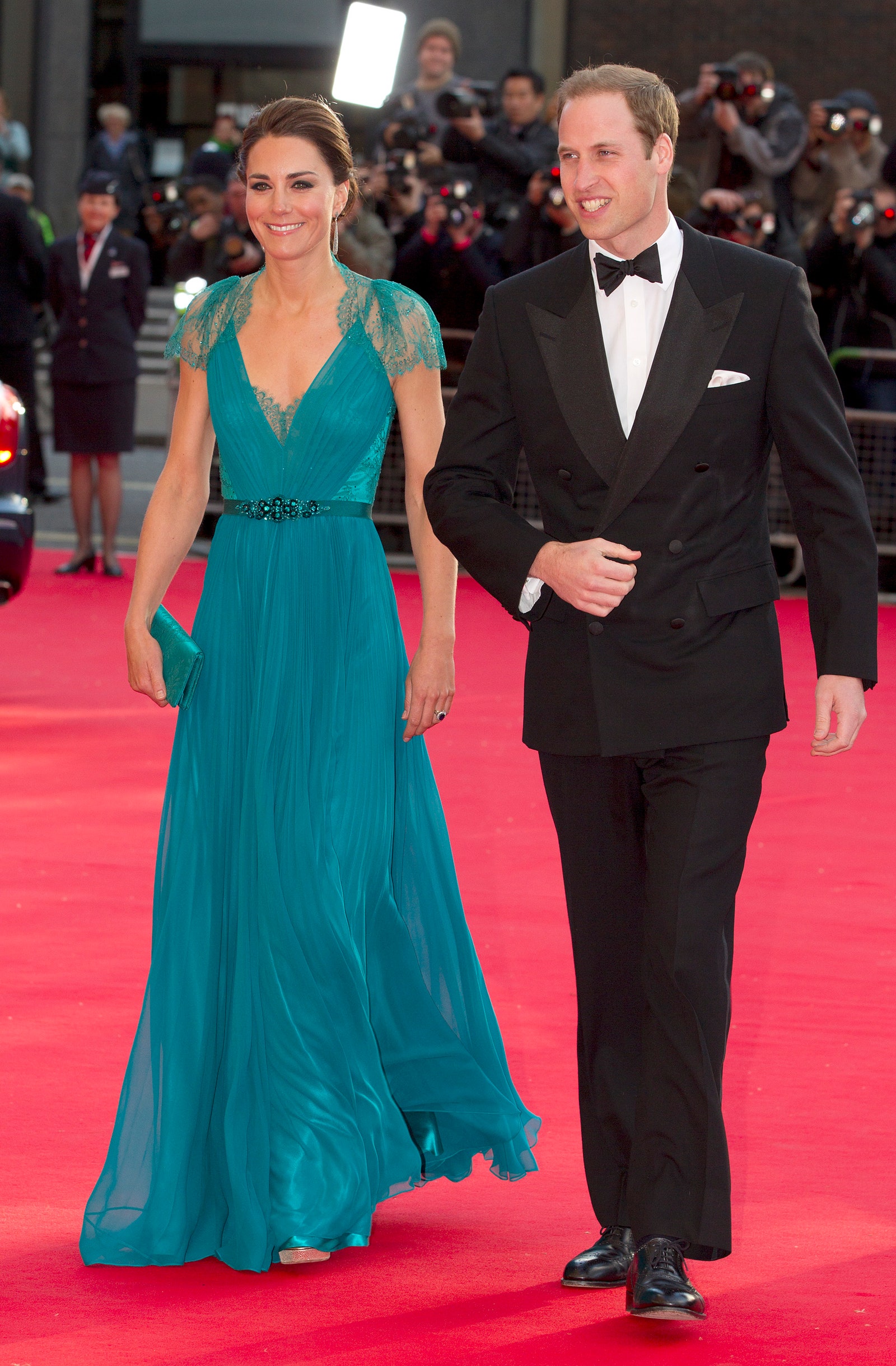 Кейт Миддлтон и принц Уильям на галаужине в честь Олимпийских игр в Лондоне май 2012