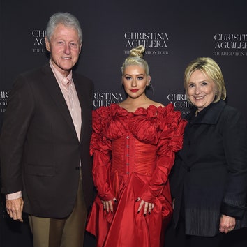 Билл Клинтон пригласил жену на концерт Кристины Агилеры