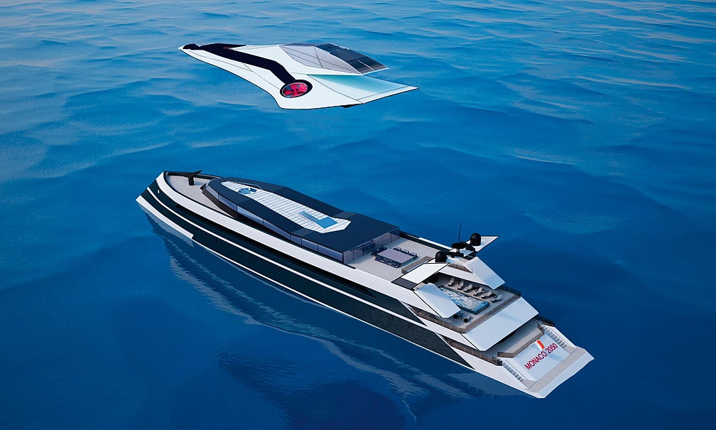 Эскиз яхты Monaco 2050.