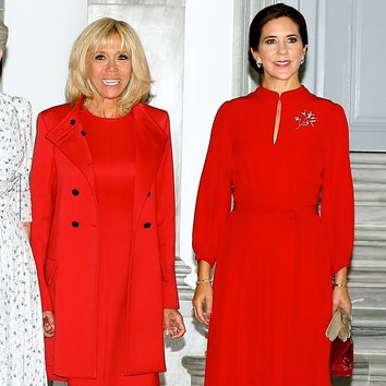 Маленькое красное платье, как у Брижит Макрон и принцессы Дании Мэри