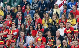 Жены и подруги футболистов сборной Бельгии.