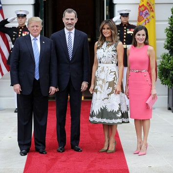 Дональд и Мелания Трамп встретились с испанской королевской семьей