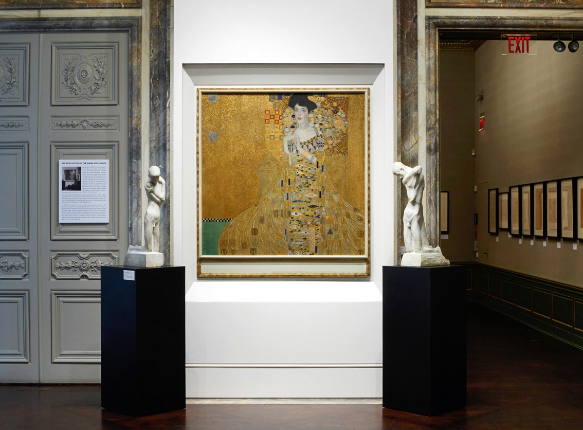 «Портрет Адели БлохБауэр I» Густава Климта  гордость Die Neue Galerie.