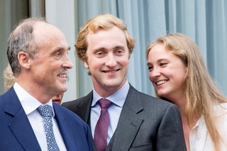 Принц Бельгии Лоренц принц Иоахим и принцесса Мария Лаура.