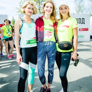 Наталья Водянова, Полина Киценко, Татьяна Навка и другие на благотворительном Зеленом марафоне «Бегущие сердца»