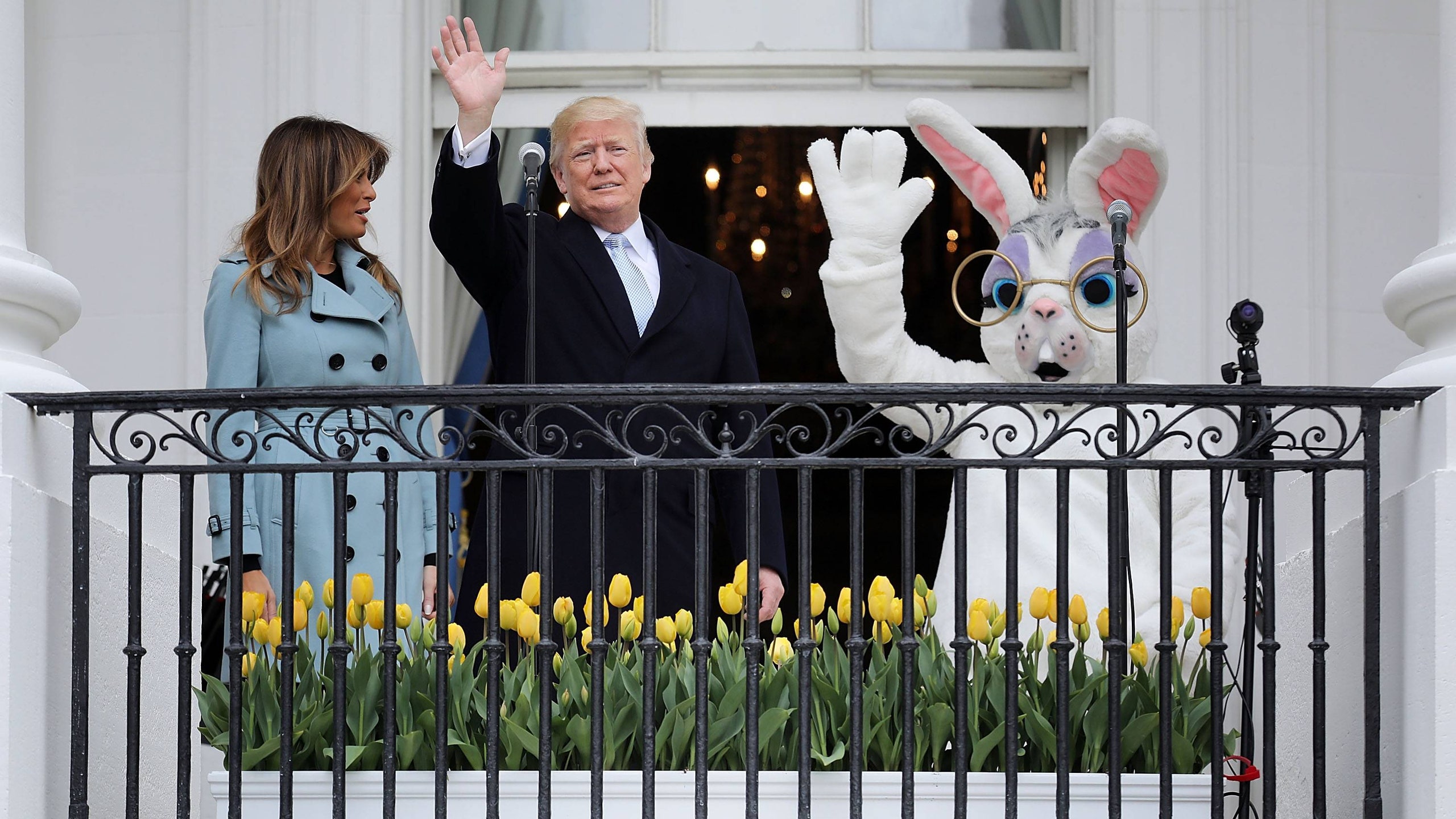 Мелания и Дональд Трамп фото празднования Пасхи