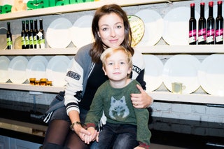 Ирина Вольская с сыном Сашей.