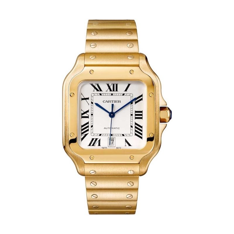 Часы из жёлтого золота Cartier