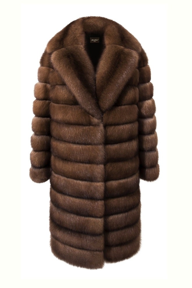 Пальто из баргузинского соболя 6й цвет 1 020 000 руб.