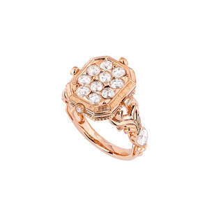 Кольцо Vanit Miroir — белое золото розовое золото и бриллианты.