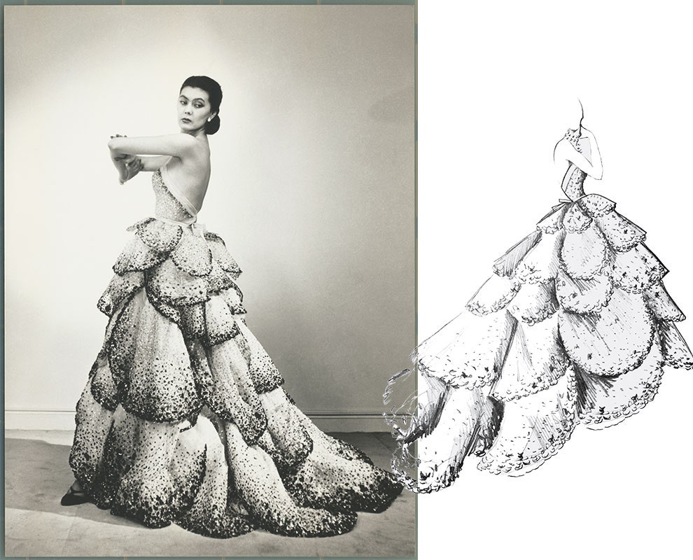 Платье Junon из кутюрной коллекции Milieu du Siècle 1949 года