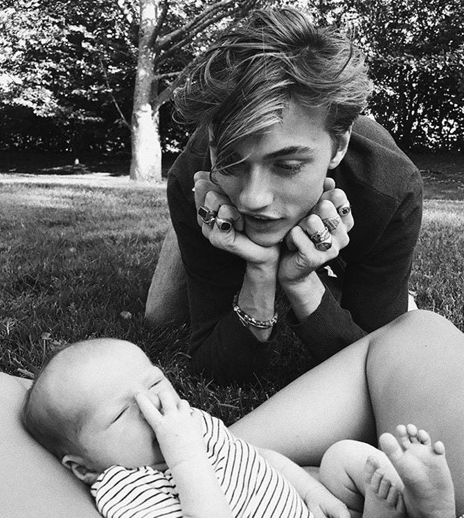 Лаки Блю Смит фото с дочерью из Instagram