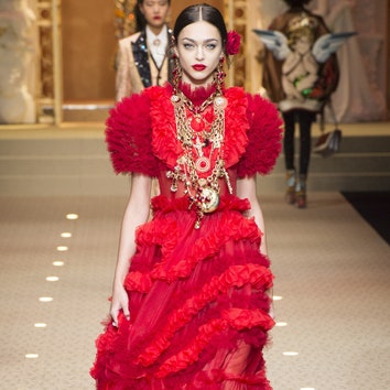 Неделя моды в Милане: показ Dolce & Gabbana