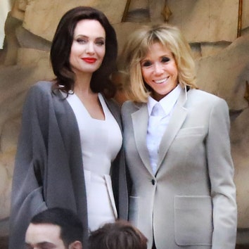 Анджелина Джоли и Брижит Макрон встретились в Париже