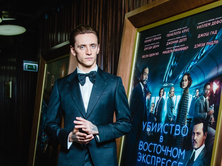Сергей Полунин на московской премьере фильма «Убийство в Восточном экспрессе»
