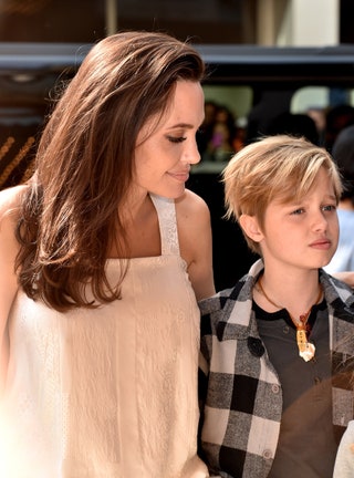 Анджелина Джоли с дочерью Шайло.