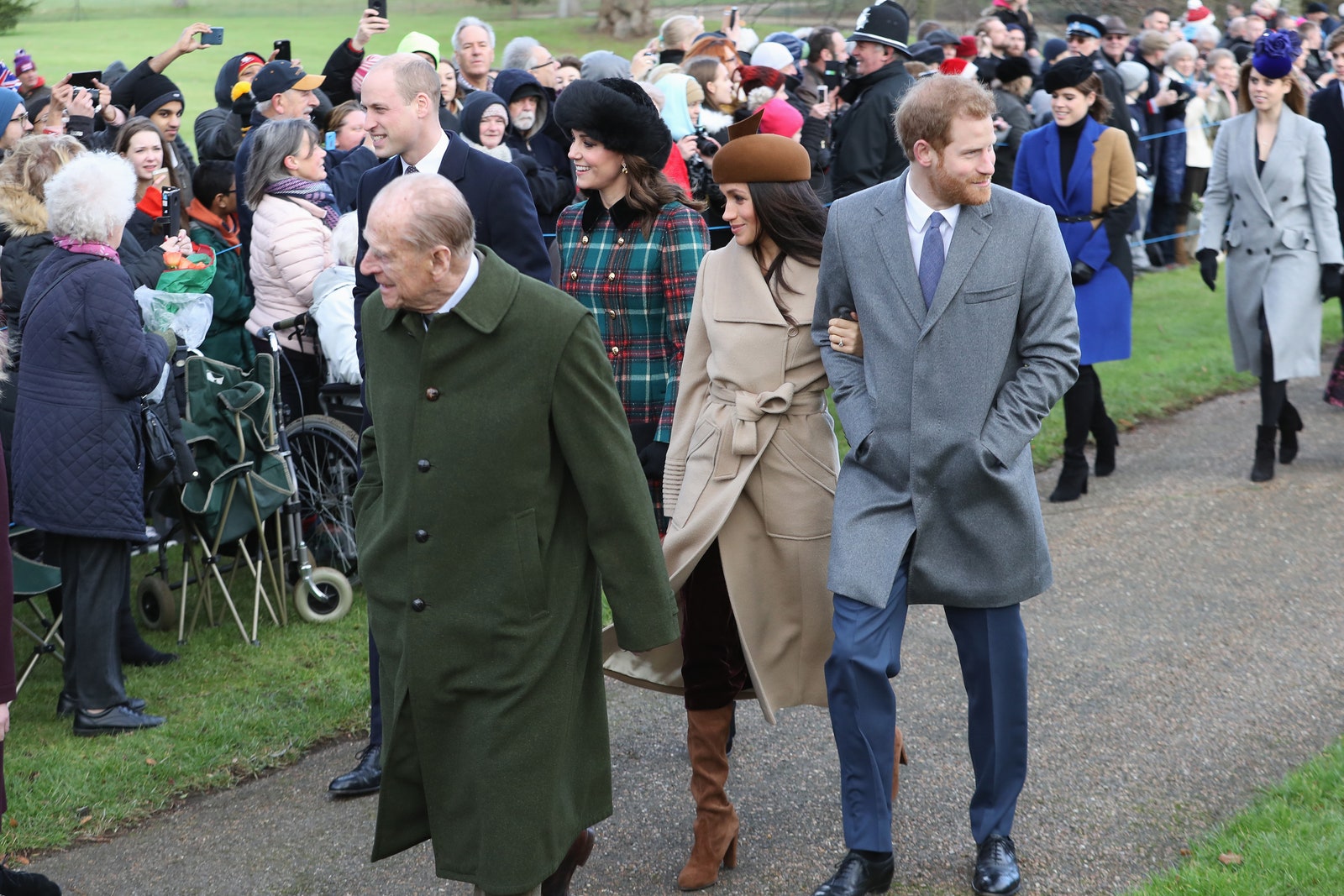 Принц Филипп принц Уильям Кейт Миддлтон Меган Маркл и принц Гарри