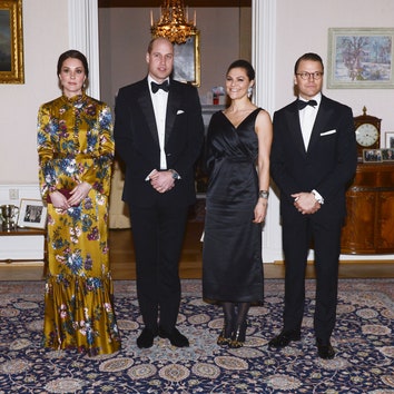 Кейт Миддлтон и принц Уильям на приеме британского посла в Швеции