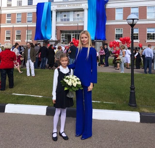 Наталья Якимчик с дочерью Сашей.