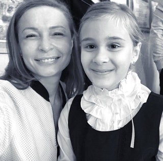 Евгения Попова с дочерью Кристиной.