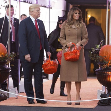 Дональд и Мелания Трамп на Хэллоуине в Белом доме