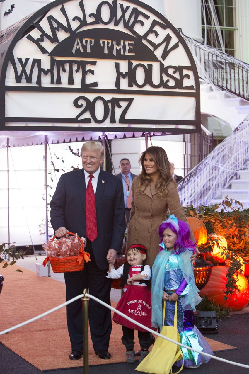Дональд и Мелания Трамп фото с Хэллоуина в Белом доме