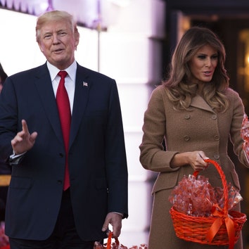 Дональд и Мелания Трамп на Хэллоуине в Белом доме