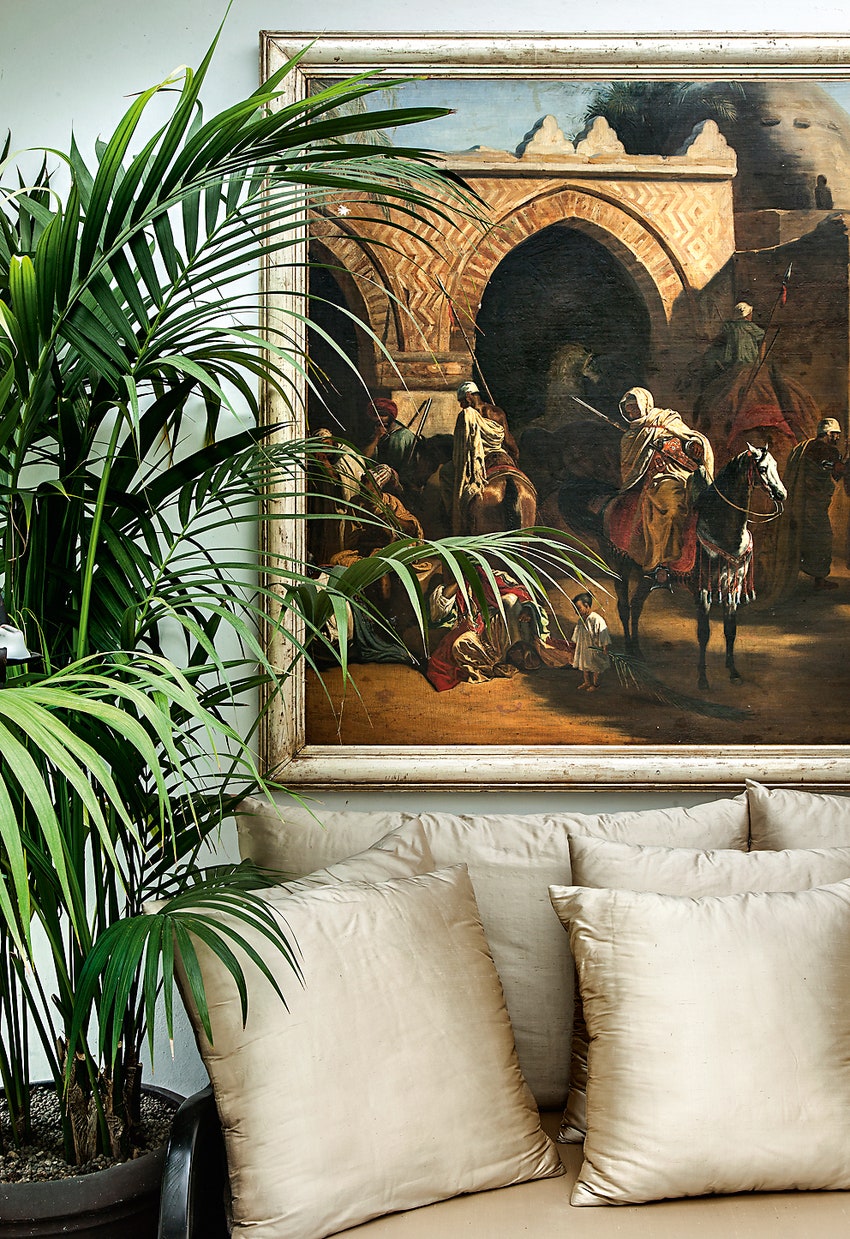 Французская картина XIX века на террасе куплена на аукционе