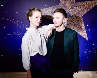 Мария Лимонова и Евгений Заболотный в Dior Homme.