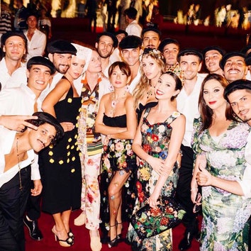 Гости показа Dolce & Gabbana Alta Moda в Палермо