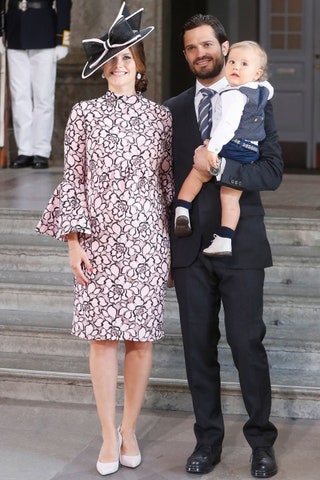 Принцесса София и принц Карл Филипп на 40летии наследной принцессы Швеции Виктории июль 2016.