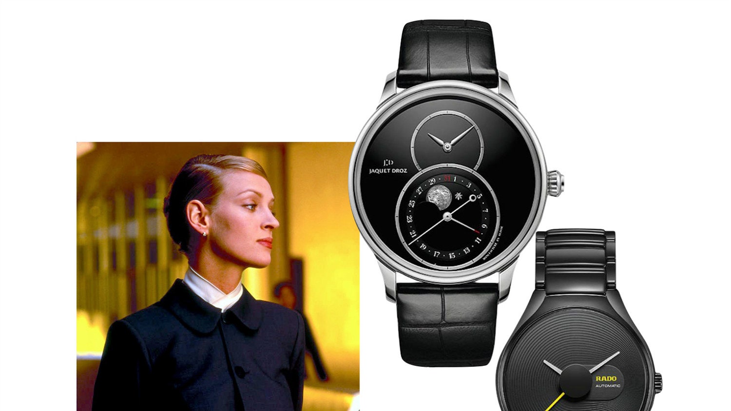 Стильные черные часы женские модели Chanel Rado TAG Heuer Jaquet Droz