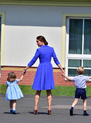 Принцесса Шарлотта Кейт Миддлтон и принц Джордж.